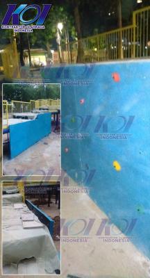 Pembuatan Wall Climbing Boulder di Ruang Terbuka Hijau Taman Puring Kebayoran Baru Jakarta Selatan Harga Murah